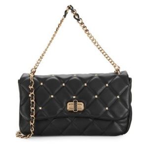 Badgley Mischka Medium Studded Quilted Shoulder Bag NWT